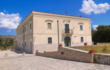 Madonna del Sabato sığınak. Minervino Murge. Puglia. İtalya.