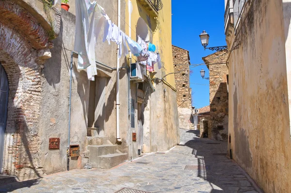 Alleyway. Rocca Imperiale. Calabria. İtalya. — Stok fotoğraf