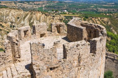 rocca Imperiale Swabian Şatosu. Calabria. İtalya.