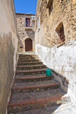 alleyway. Rocca Imperiale. Calabria. İtalya.