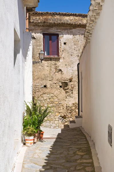 Callejuela. Rocca Imperiale. Calabria. Italia . —  Fotos de Stock