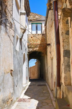 alleyway. Rocca Imperiale. Calabria. İtalya.