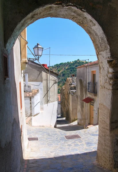 Callejuela. Rocca Imperiale. Calabria. Italia . —  Fotos de Stock