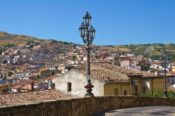 Panoramautsikt över Oriolo. Calabria. Södra Italien. — Stockfoto