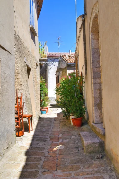 Alleyway. PIETRAGALLA. Basilicata. Güney İtalya. — Stok fotoğraf