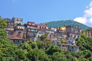 Panoramik çek. Basilicata. Güney İtalya.