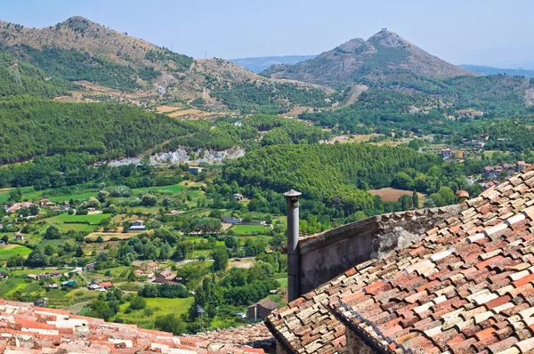 Morano 卡拉的全景视图。卡拉布里亚。意大利. — 图库照片
