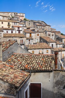 morano calabro panoramik manzaralı. Calabria. İtalya.