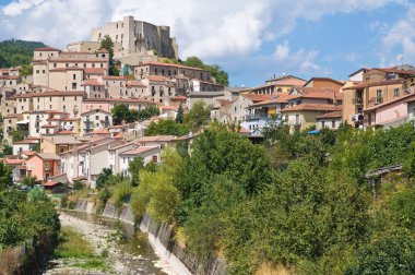 Manzarayı Brienza. Basilicata. Güney İtalya.