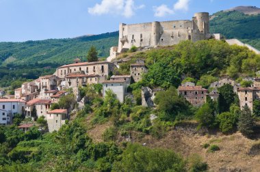 Manzarayı Brienza. Basilicata. Güney İtalya.