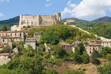Manzarayı Brienza. Basilicata. Güney İtalya.