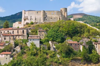 Manzarayı Brienza. Basilicata. Güney İtalya.