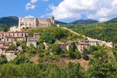 Manzarayı Brienza. Basilicata. Güney İtalya.