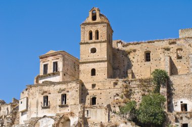 manzarayı craco. Basilicata. İtalya.