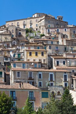 morano calabro panoramik manzaralı. Calabria. İtalya.
