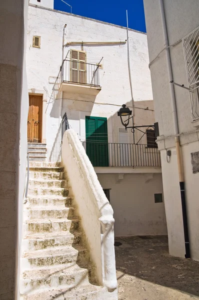 Uličky. Fasano. Puglia. Itálie. — Stock fotografie