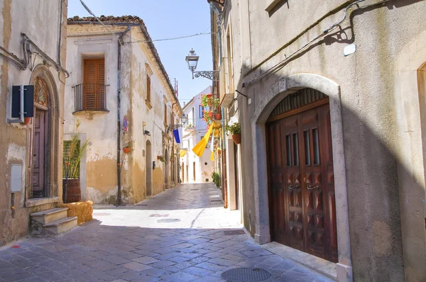 Alleyway. Rocca Imperiale. Calabria. İtalya. — Stok fotoğraf