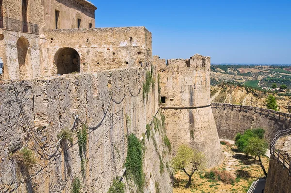 Sváb vár a rocca imperiale. Calabria. Olaszország. — Stock Fotó