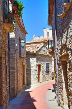 alleyway. Guardia perticara. Basilicata. İtalya.