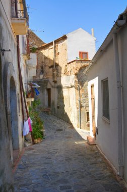 alleyway. Rocca Imperiale. Calabria. İtalya.