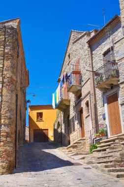 alleyway. Guardia perticara. Basilicata. İtalya.