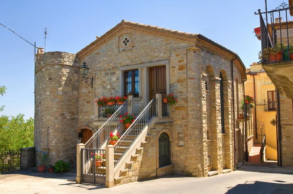 Vicolo. Guardia Perticara. Basilicata. Italia . — Foto Stock