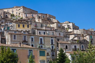 morano calabro panoramik manzaralı. Calabria. İtalya.