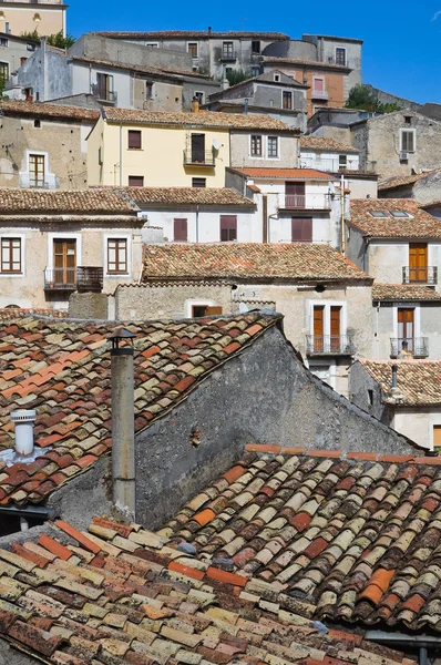 Panoramablick auf Morano Calabro. Kalabrien. Italien. — Stockfoto