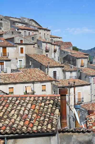 Panoramic view of Morano Calabro. Calabria. Italy. — Stock Photo, Image