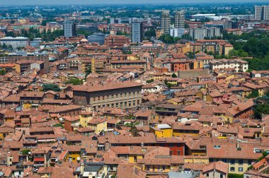 bologna panoramik manzaralı. Emilia-Romagna. İtalya.