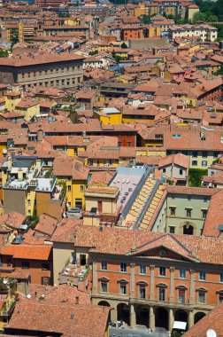 bologna panoramik manzaralı. Emilia-Romagna. İtalya.