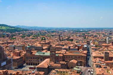 bologna panoramik manzaralı. Emilia-Romagna. İtalya.