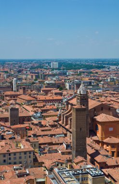 bologna panoramik manzaralı. Emilia-Romagna. İtalya.