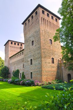 Castelguelfo Kalesi. Emilia-Romagna. İtalya.
