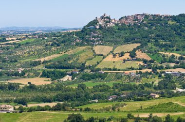 emilia-romagna panoramik manzaralı. İtalya.