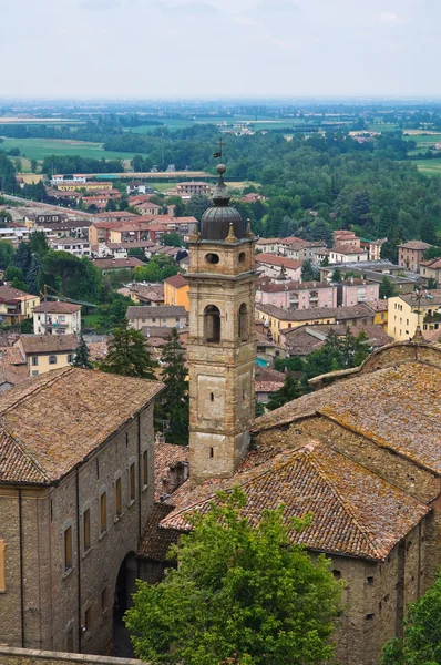 Castellarquato のパノラマ風景。エミリア ・ ロマーニャ州。イタリア. — ストック写真