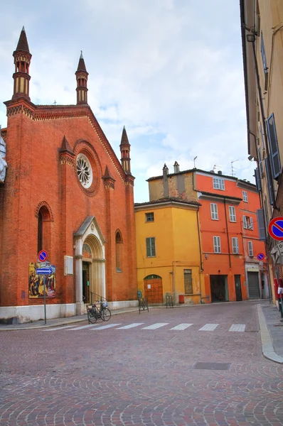 Para o beco. Piacenza. Emilia-Romagna. Itália . — Fotografia de Stock