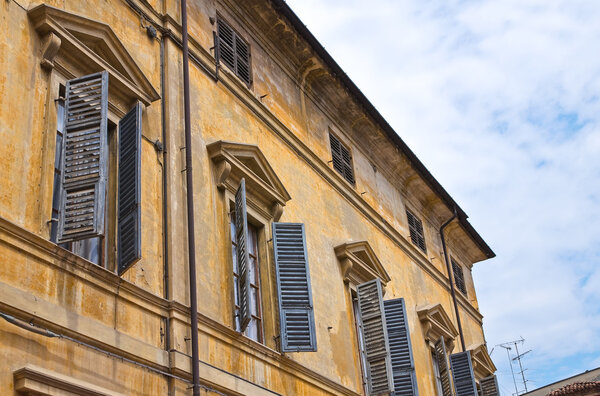 Historical palace. Piacenza. Emilia-Romagna. Italy.