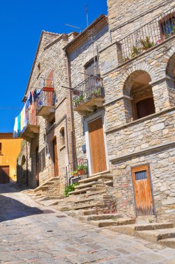 alleyway. Guardia perticara. Basilicata. İtalya.