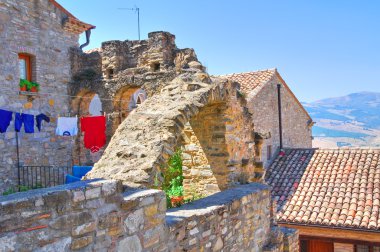 alleyway. Guardia perticara. Basilicata. İtalya.