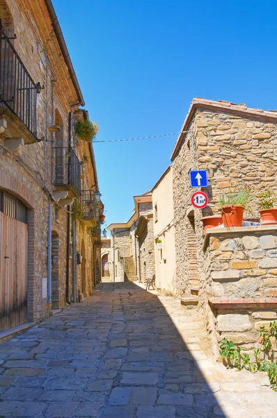 Une ruelle. Guardia Perticara. Basilicate. Italie . — Photo