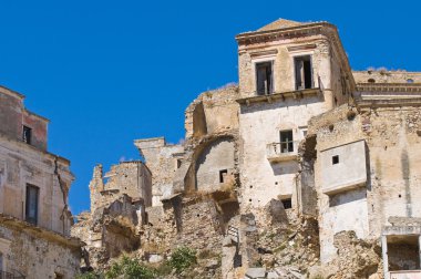 manzarayı craco. Basilicata. İtalya.