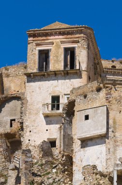 manzarayı craco. Basilicata. İtalya.