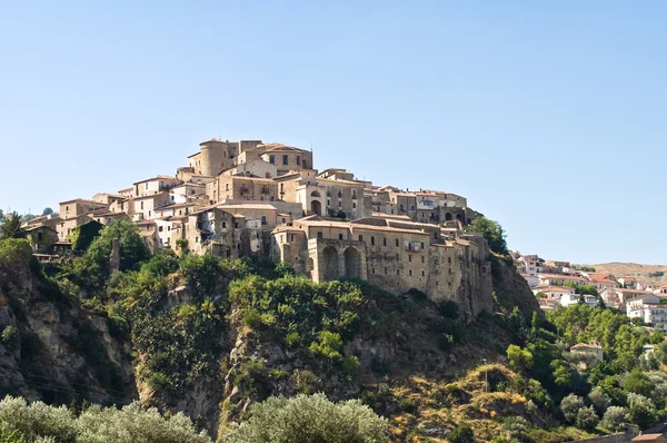 Panoramisch zicht op oriolo. Calabria. Italië. — Stockfoto