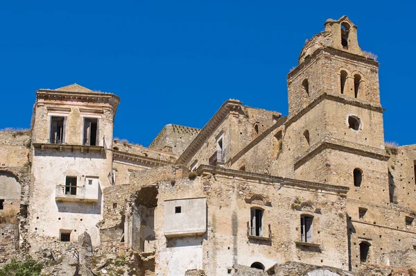 Vista panorâmica de Craco. Basilicata. Sul da Itália . — Fotografia de Stock