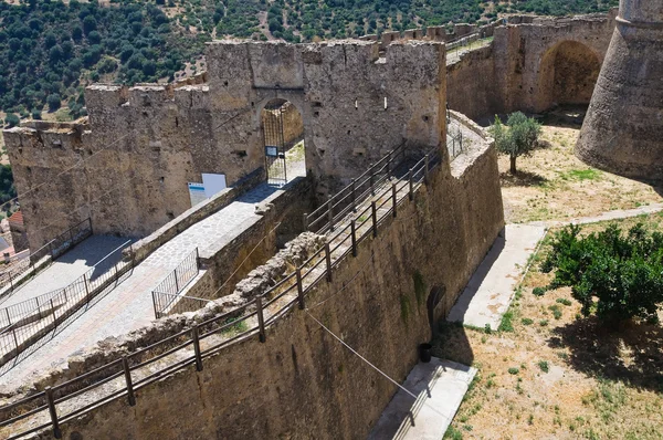 Sváb vár a rocca imperiale. Calabria. Olaszország. — Stock Fotó