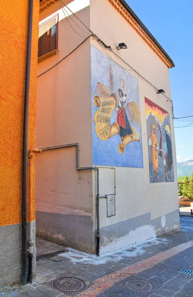 Callejuela. Satriano di Lucania. Italia . — Foto de Stock