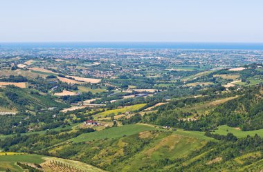 emilia-romagna panoramik manzaralı. İtalya.