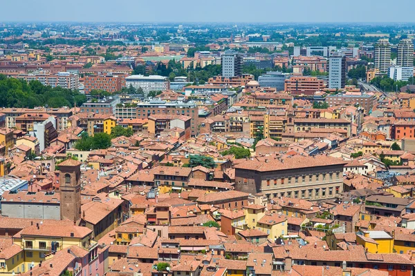 Bologna panoramik manzaralı. Emilia Romagna. İtalya.