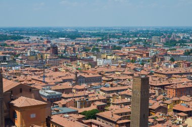 bologna panoramik manzaralı. Emilia-Romagna. İtalya.